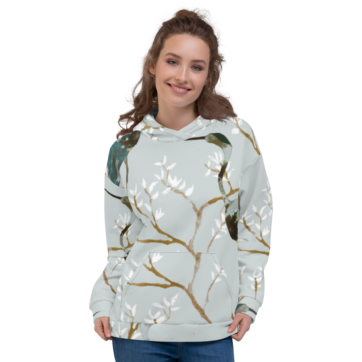 Hoodie Damen - Reiher