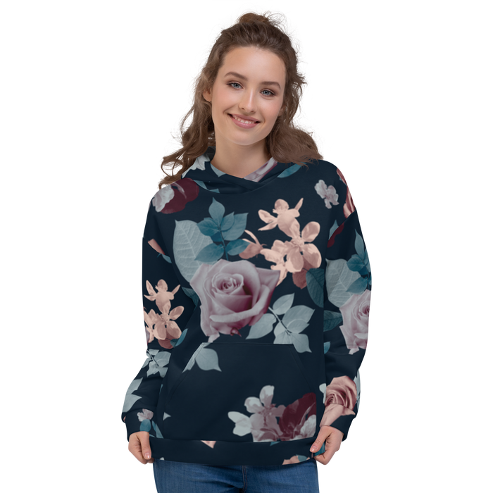Hoodie Women - Vintage Roses