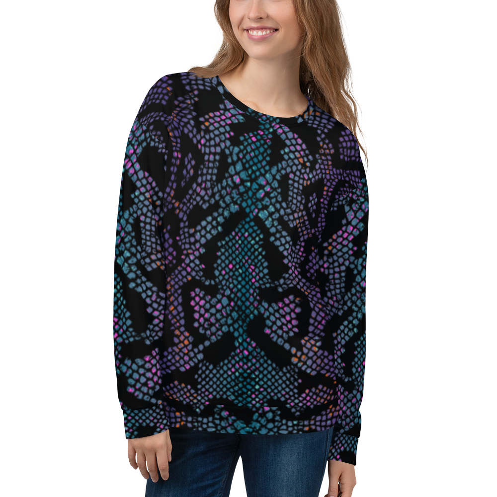 Pullover Damen - Purple Snake