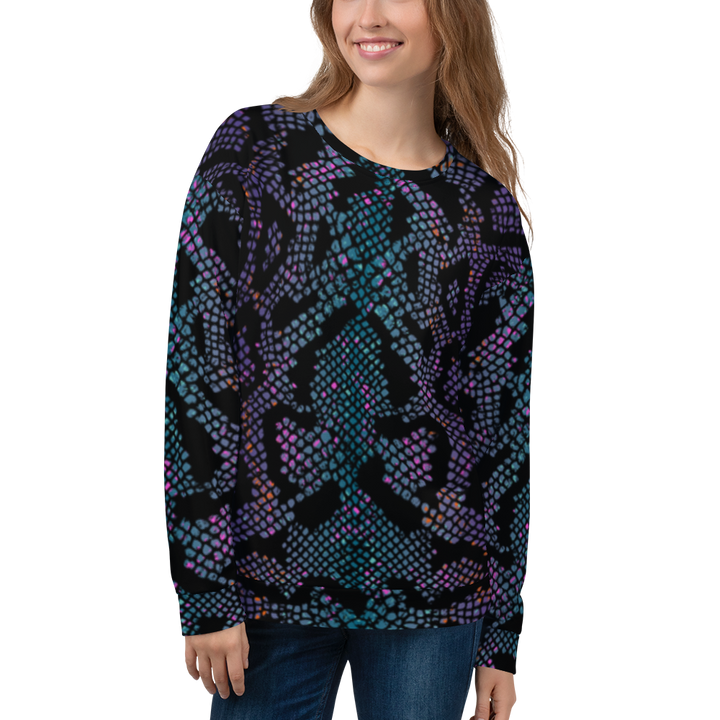 Pullover Damen - Purple Snake