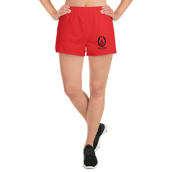 Kurze Hose Damen - Red Raven Music Logo, rot
