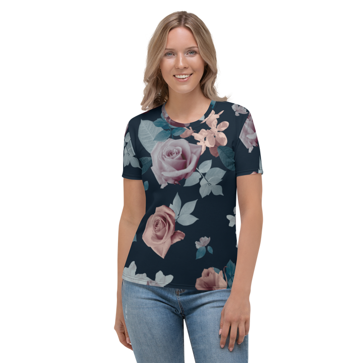 Premium T-shirt Damer - Vintage Roses