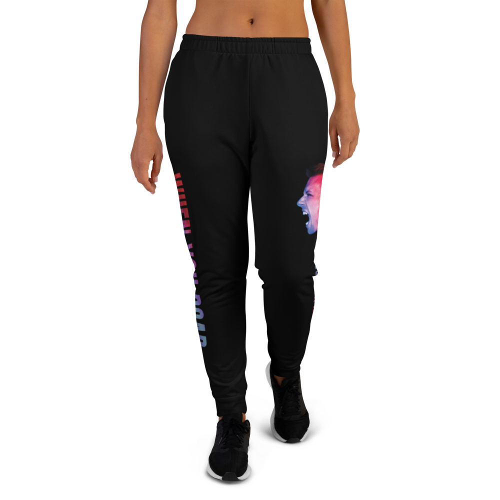Women's Jogging Pants - When You Roar, Black