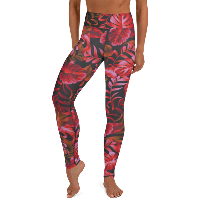 Leggings - Blätter der Nacht