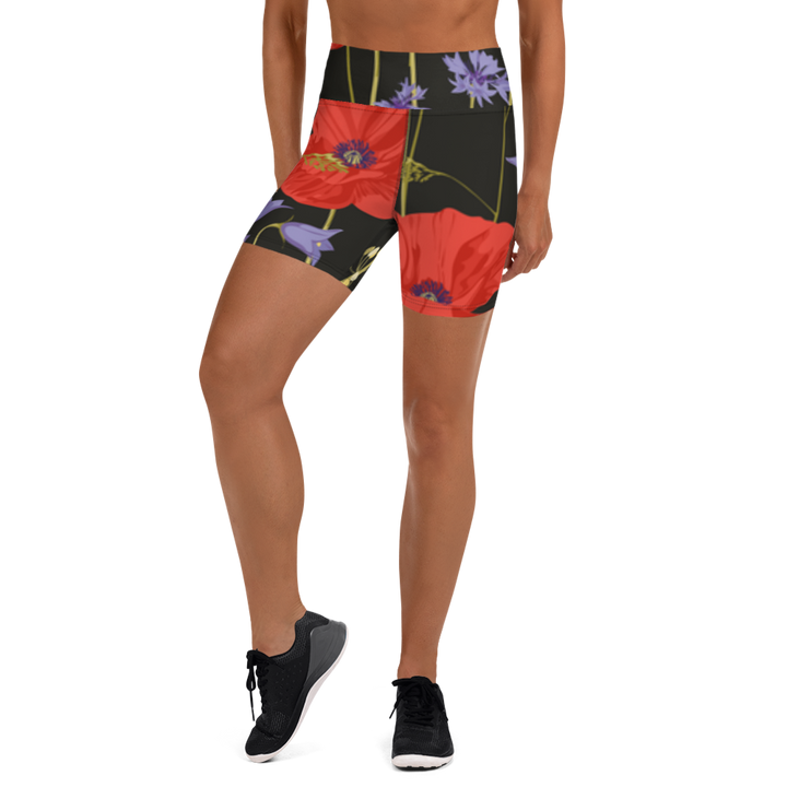 Short Leggings - Poppies