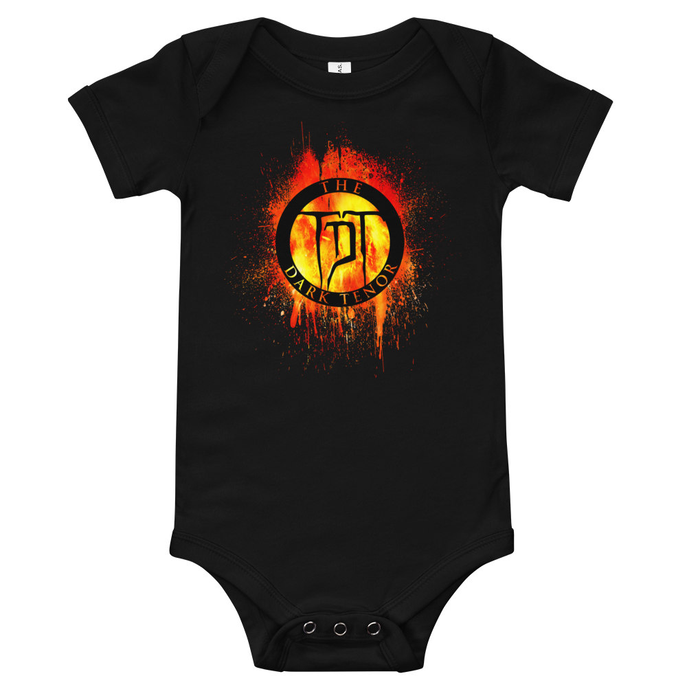Kurzärmliger Baby-Einteiler - Volcanoes Wappen
