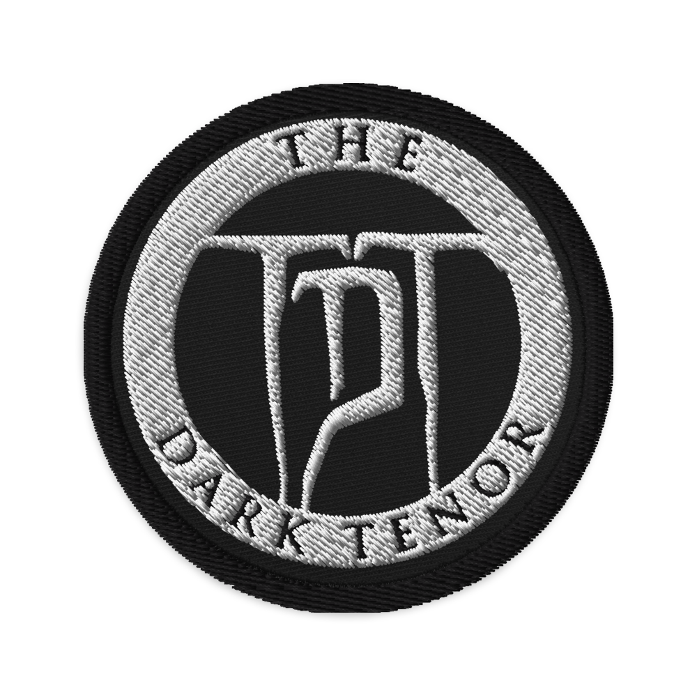 Embroidered Patch - Crest White