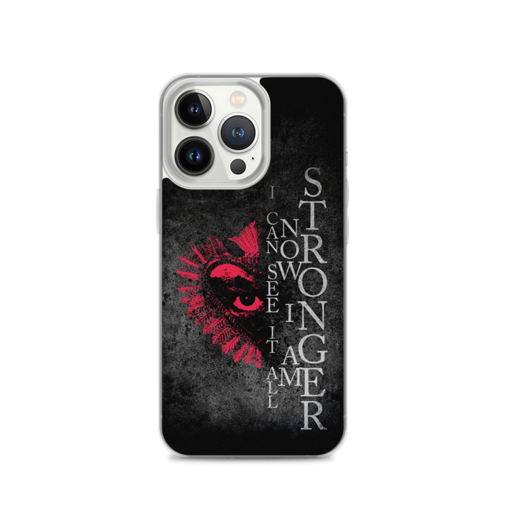 Apple iPhone-Hülle - Now I Am Stronger, Darker Hearts