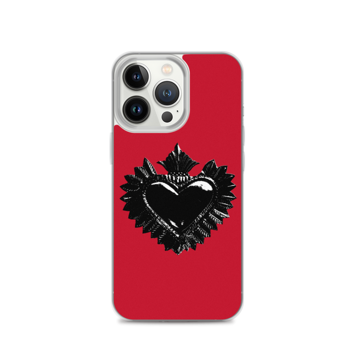 Apple iPhone-Hülle - Darker Hearts, rot