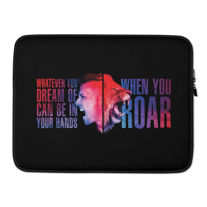 Laptop-Tasche - When You Roar, Schwarz