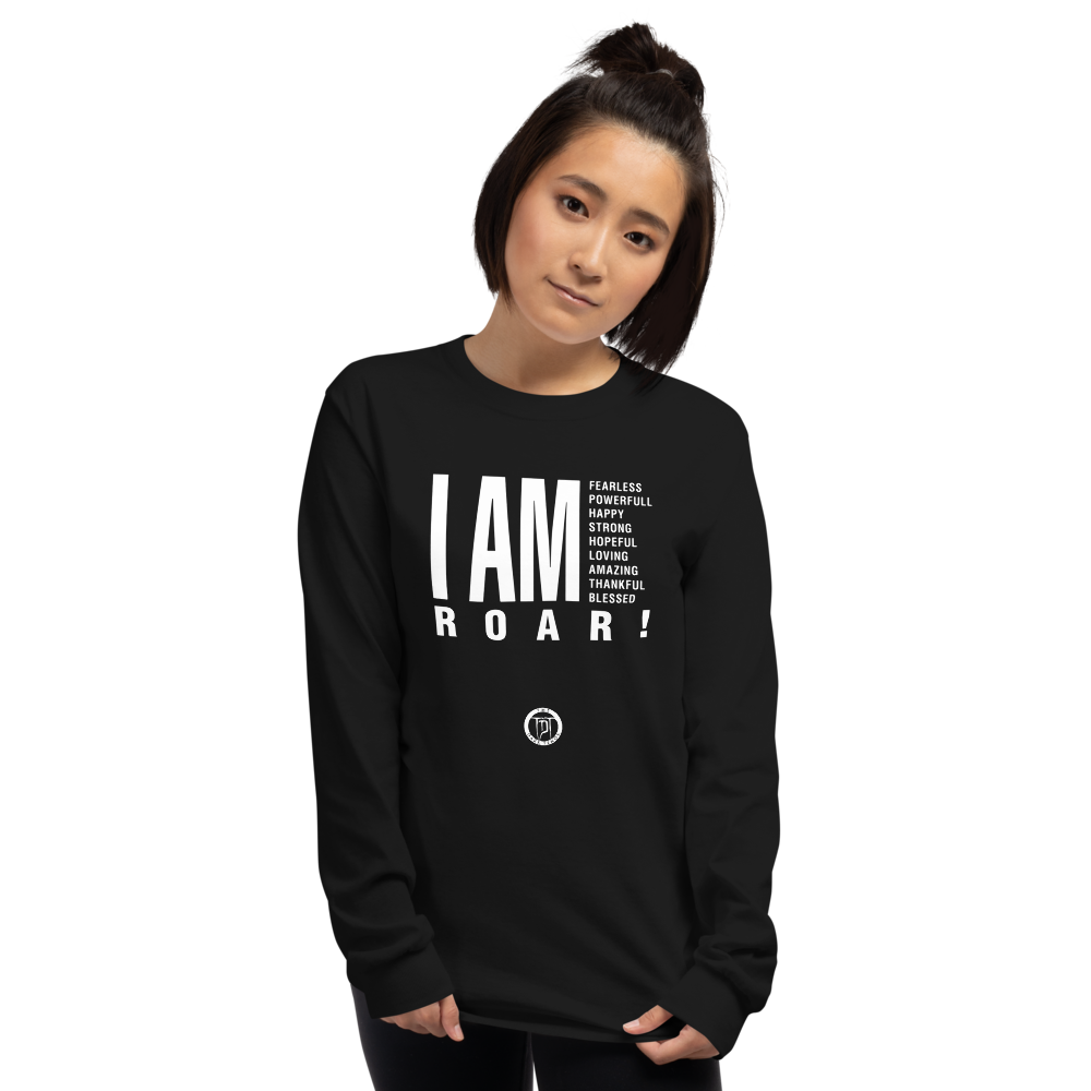 Long-sleeved shirt women - I am (Roar 2.0), white