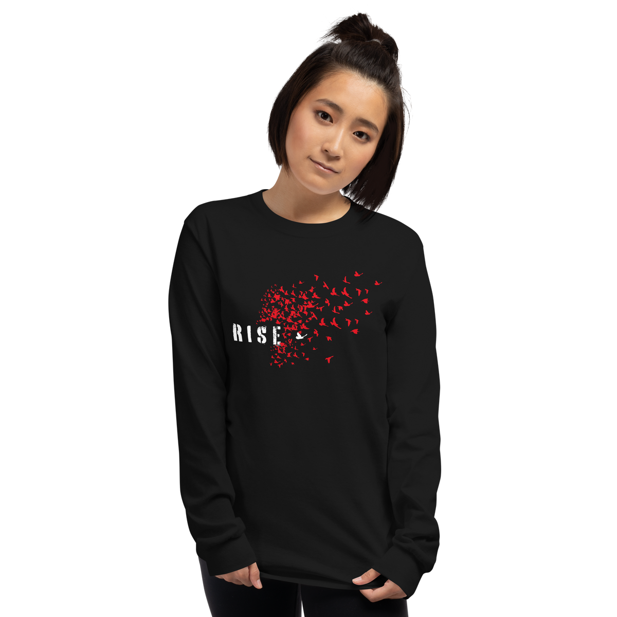 Langarmshirt Damen - Rise, Red Raven