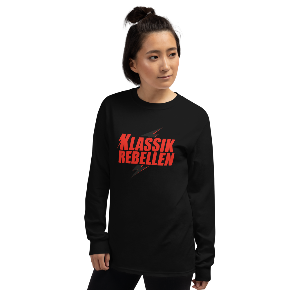 Langarmshirt Damen - Klassik Rebellen, schwarz