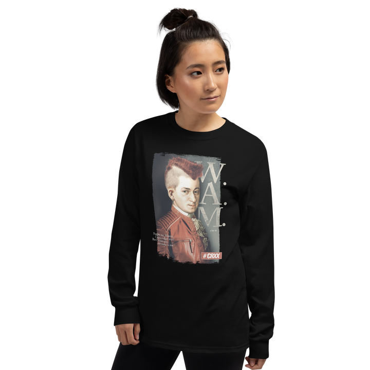 Langarmshirt Damen - Mozart Punk Irokese