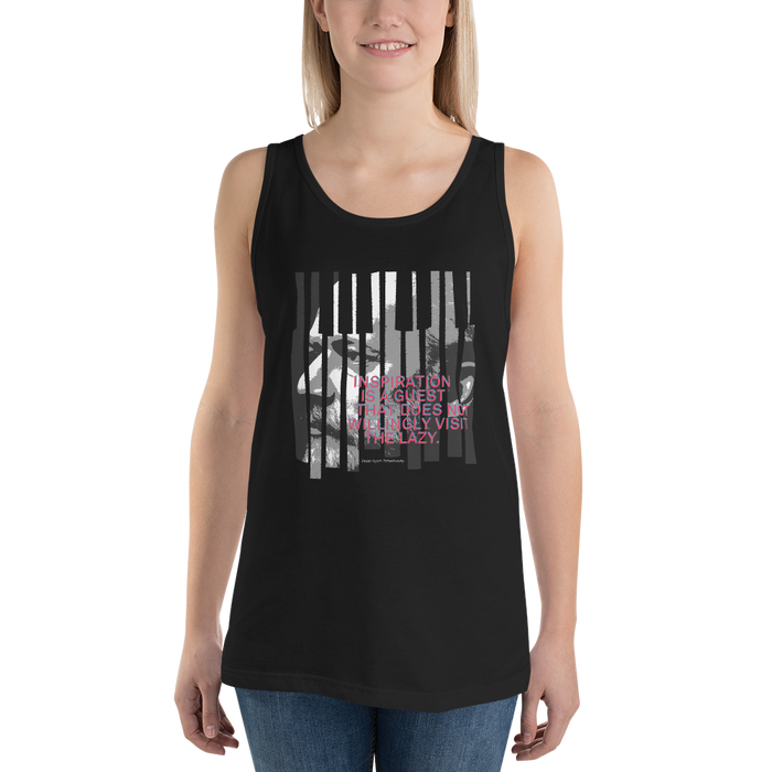 Tank-Top Damen - Tschaikowsky Zitat, schwarz