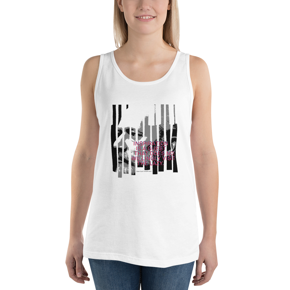 Tank-Top Damen - Tschaikowsky Zitat, weiss