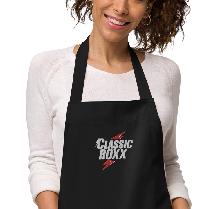 Forklæde lavet af økologisk bomuld - Klassisk RoXX logo, broderet