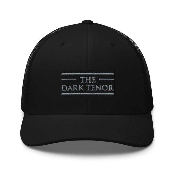 Kasket - The Dark Tenor-logo, 3D-broderet, sort