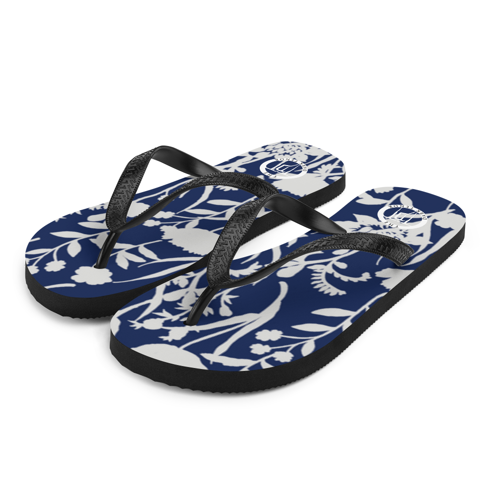 Flip Flops - Blå Blomst