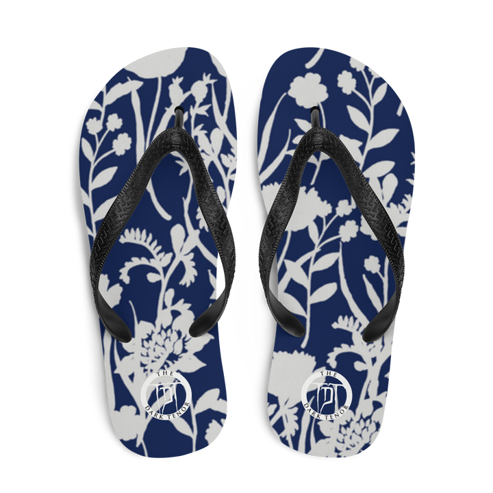 Flip Flops - Blå Blomst