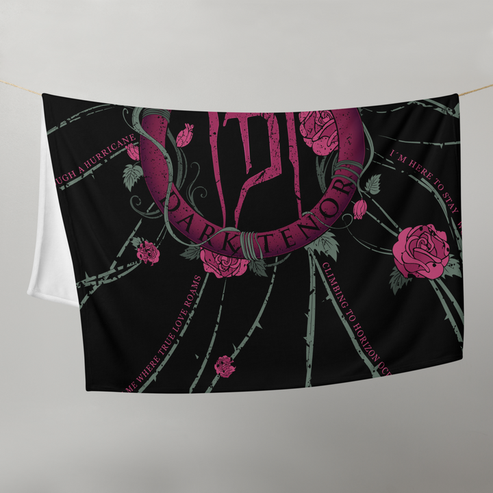 Decke | Plaid - Wappen Rose mit Lyrics