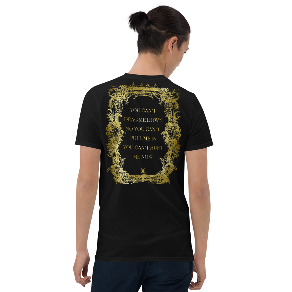 T-shirt tekster Herre - You Can't Hurt Me Now - Written in the Scars, sort