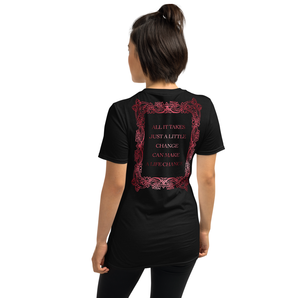 T-SHIRT LYRICS KVINDER - ALT DET SKAL - FORANDRING, SORT