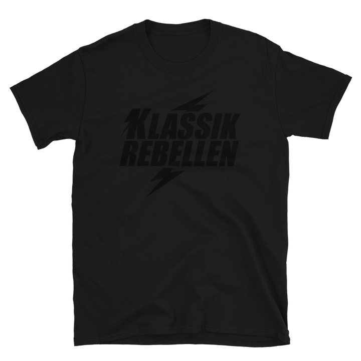 T-shirt Damer - Classic Rebels, sort på sort