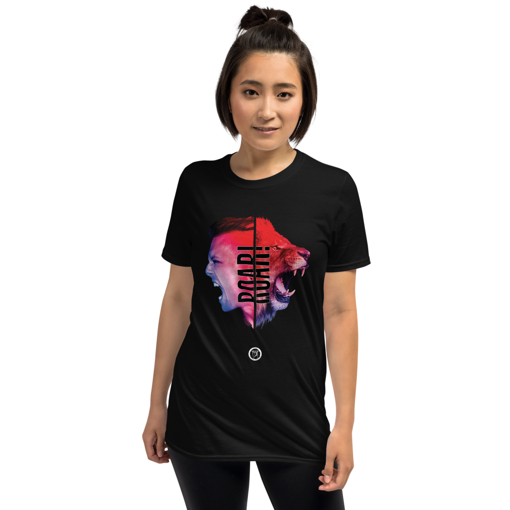 T-Shirt Damen - When You Roar, Schwarz