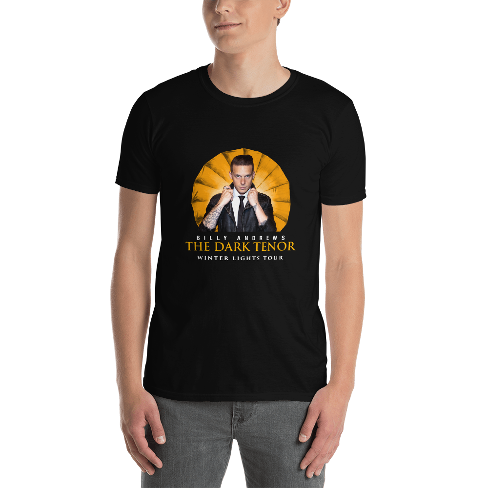 T-shirt til mænd - Winter Lights Tour 2021, sort