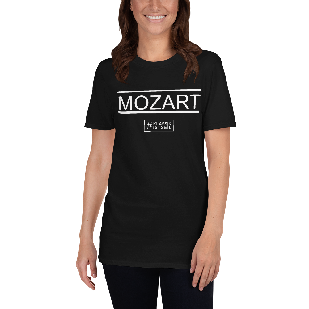 T-Shirt Damen - Mozart Logo, schwarz