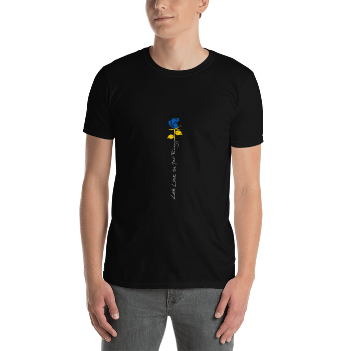 T-shirt til mænd - UNICEF Ukraine Donation, Lad kærligheden være din energi