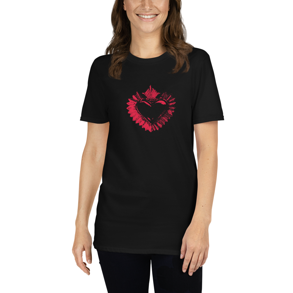 T-Shirt Damen - Darker Hearts, Red Heart