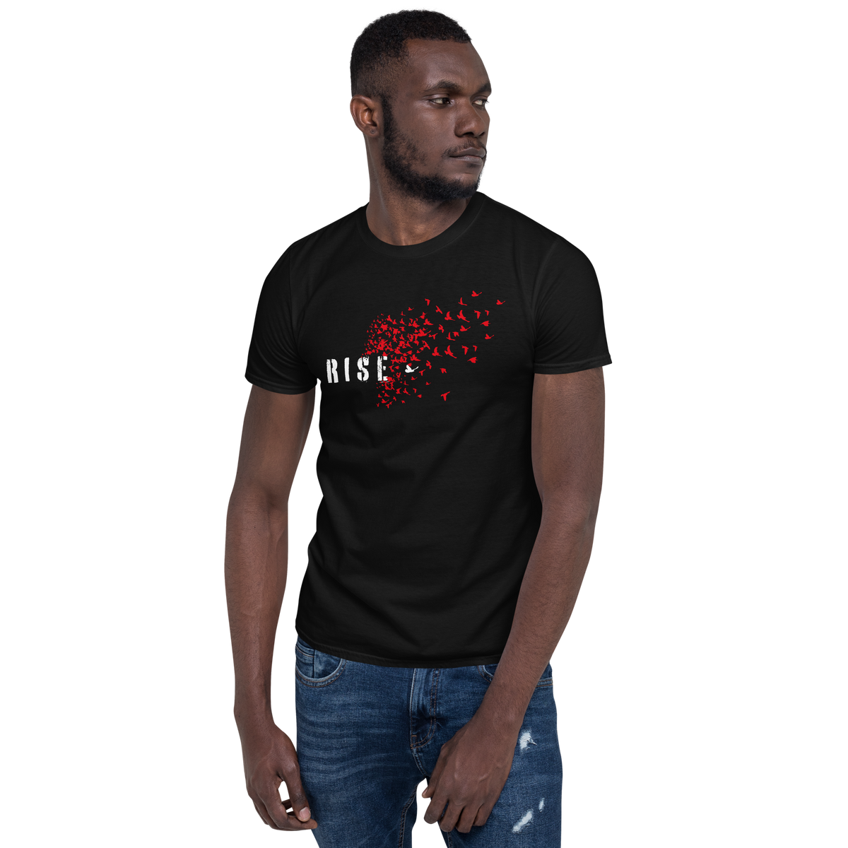 T-shirt til mænd - Rise, Red Raven