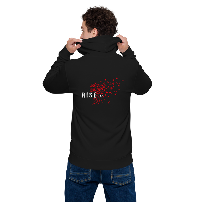 Zip-Hoodie Herren - Rise, Red Raven