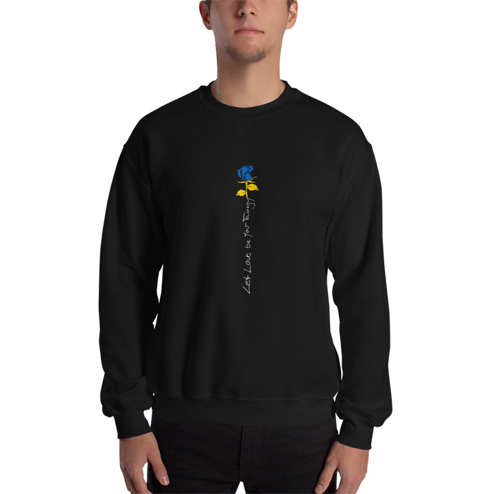 Sweater mænd - UNICEF Ukraine donation, Lad kærlighed være din energi