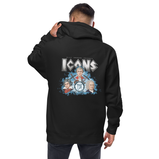 Zipper Hoodie aus Fleece Herren - Icons
