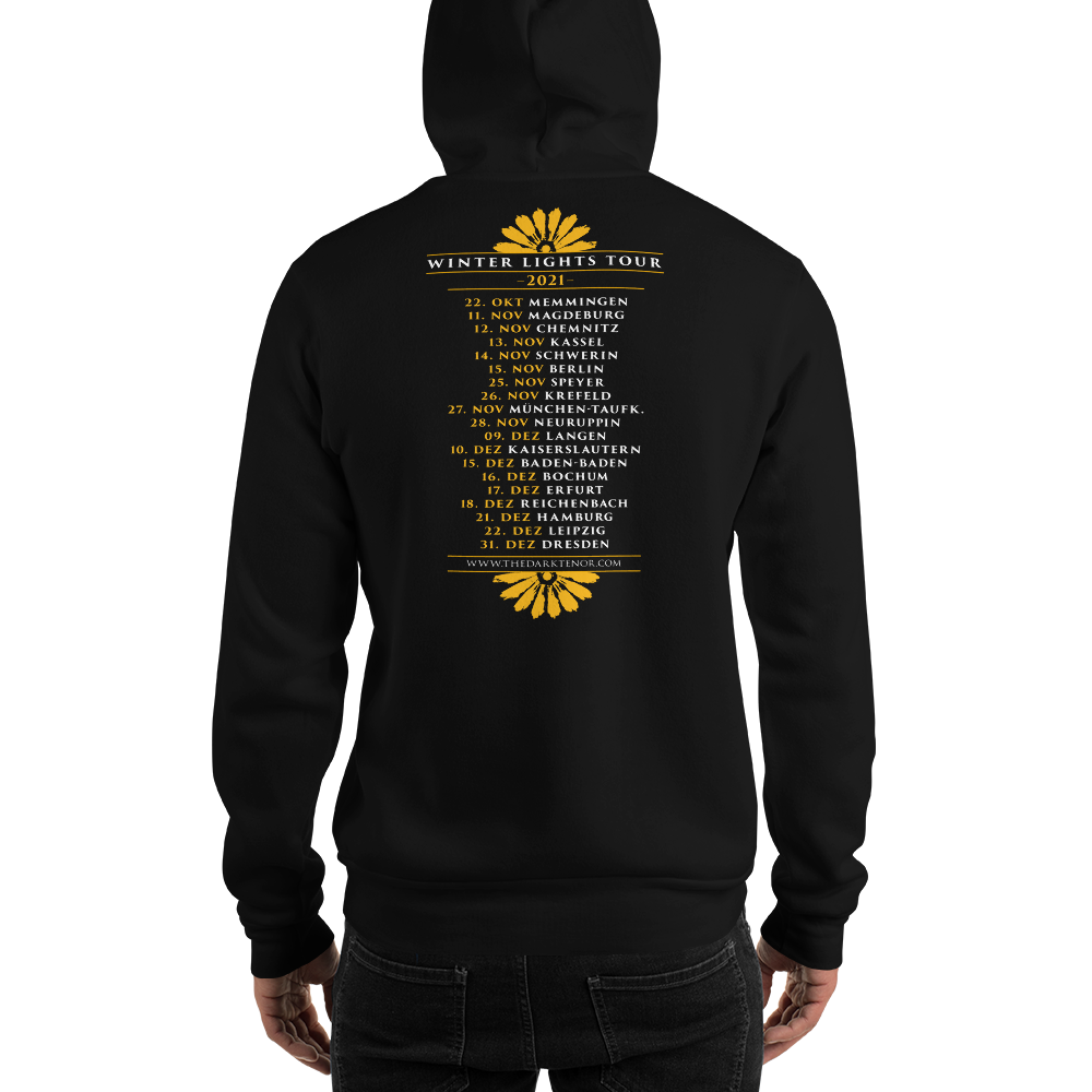 Hoodie Herren - Winter Lights Tour 2021, Wappen, schwarz