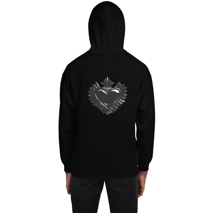 Hættetrøje til mænd - Darker Hearts, Black Heart, Black on Black