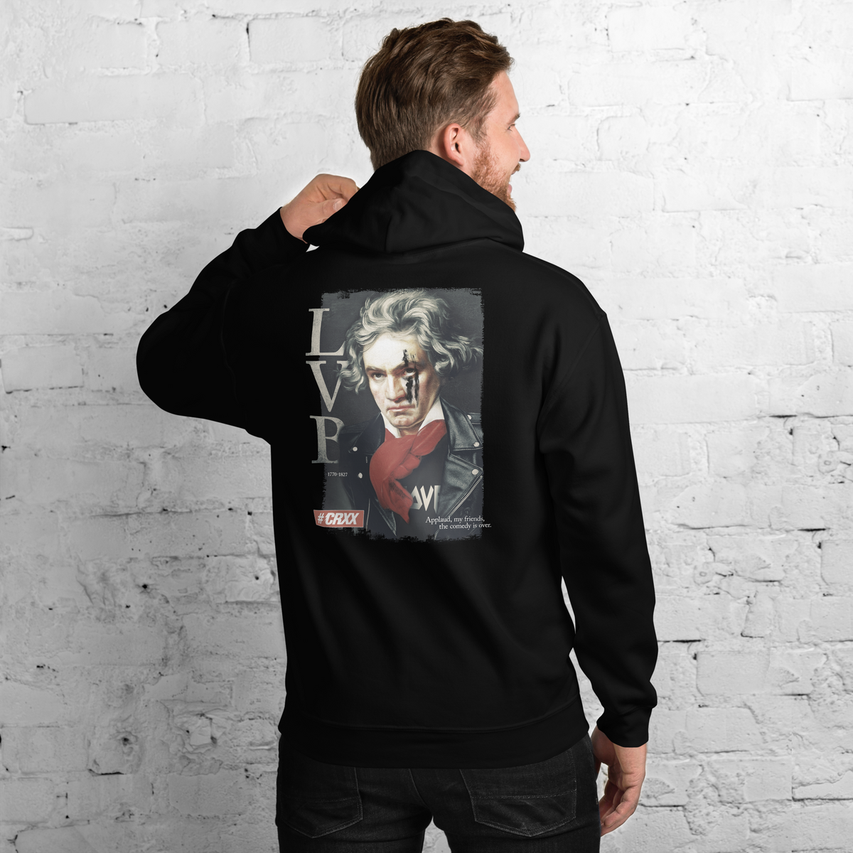 Hættetrøje til mænd - Beethoven Rocker