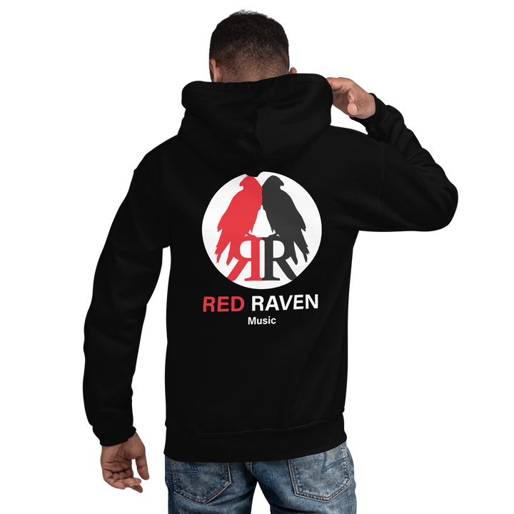 Hættetrøje til mænd - Red Raven Music Logo