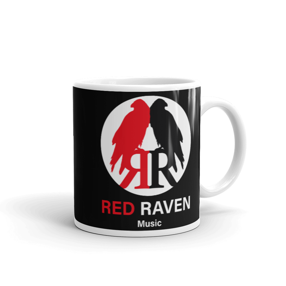 Tasse - Red Raven Music Logo, schwarz