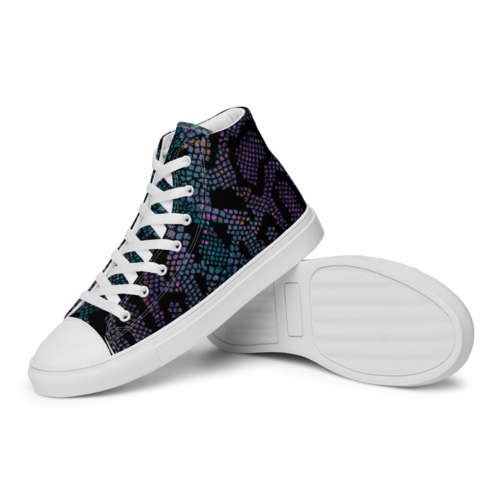 High-Top Schuhe für Damen - Purple Snake