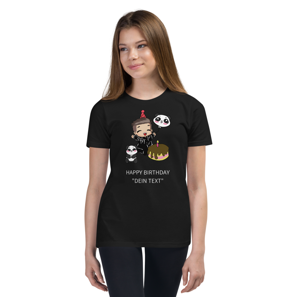 T-Shirt for children Girls - Happy Birthday, customizable