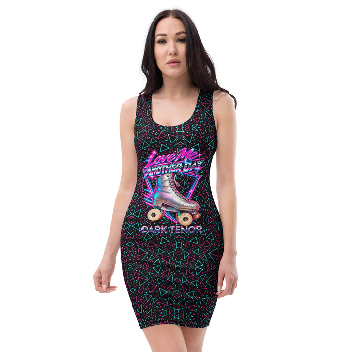Schlauchkleid: Love Me Another Day – Neon-Dreieck