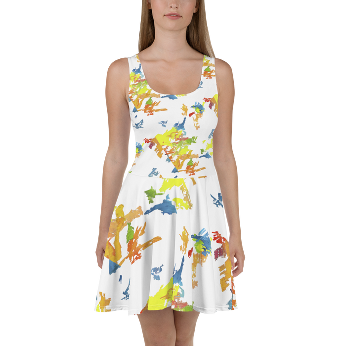 Kleid - Beethoven, Ode an die Freude, weiss