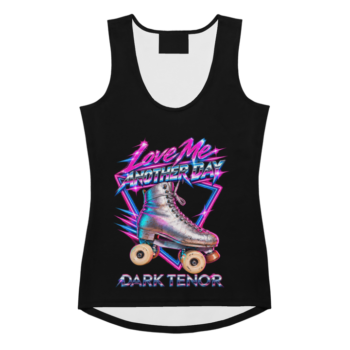 Premium Tank Top: Love Me Another Day – Neon-Dreieck