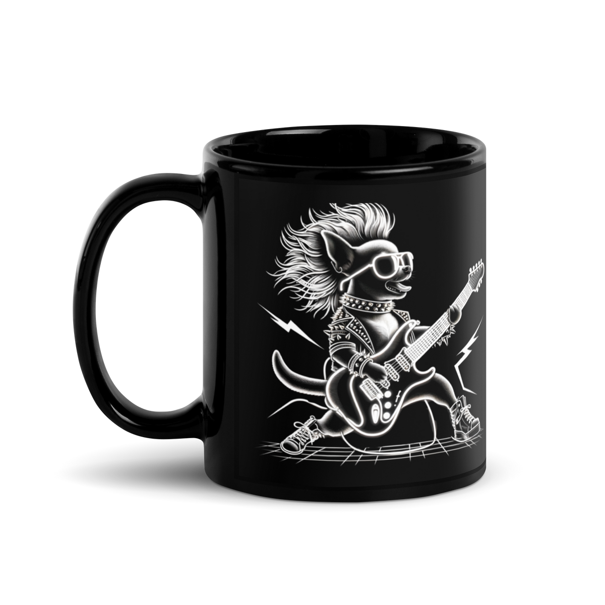 Schwarze glänzende Tasse - Gizmo RoXX Guitar
