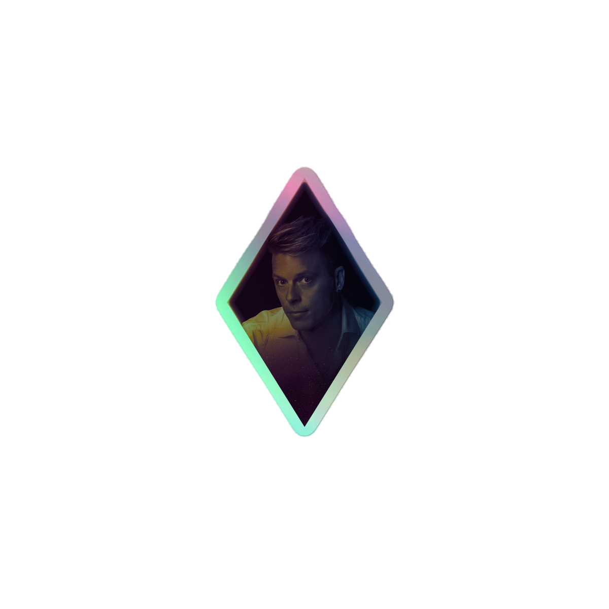 Holografiske Kiss-Cut Stickers - Ring på mig, Billy