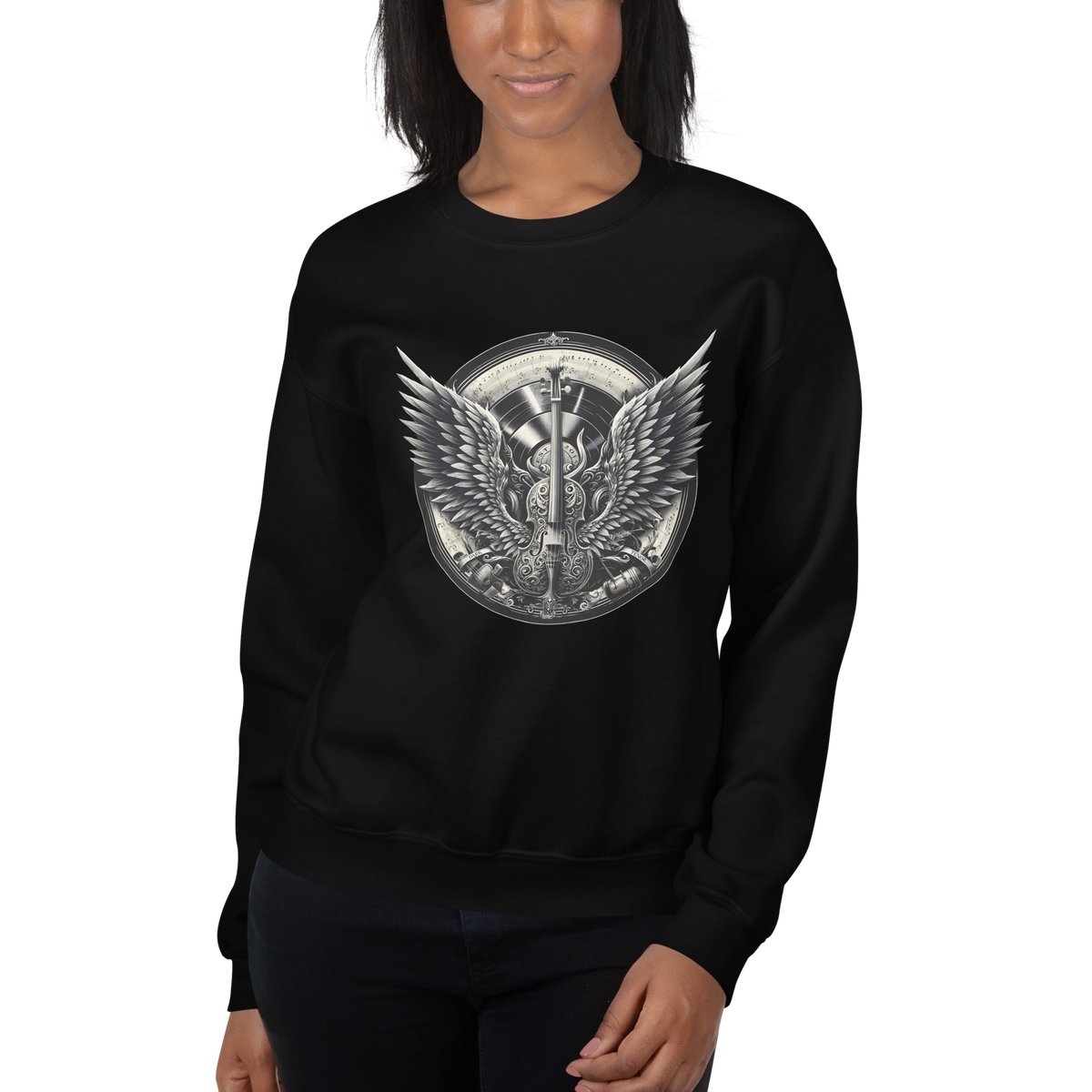 Sweater kvinder - Cello og Wings våbenskjold